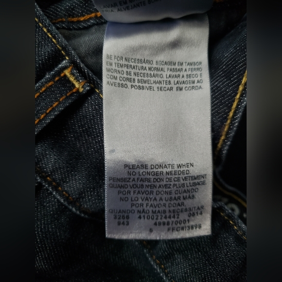 Denizen From LEVI'S Jeans Girls slim straight fit  Size 8 REG used - Picture 6 of 7